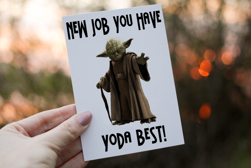 Yoda New Job Card, You're The Best Yoda New Job Card